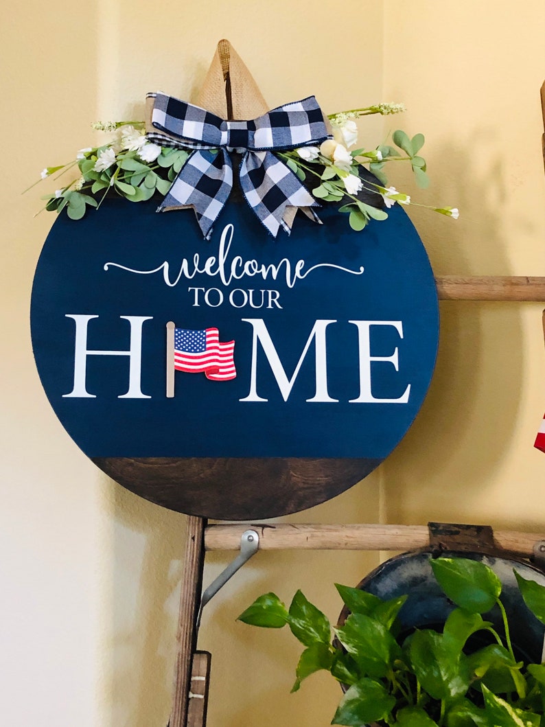 Interchangeable Sign for Front Door Seasonal Door Hanger Etsy