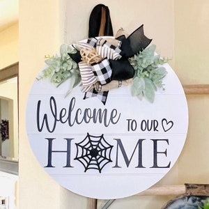 Interchangeable Sign For Front Door, Seasonal Door Hanger, Front Door Decor, Farmhouse Wreath, Everyday Door Sign