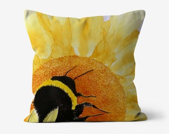 Bee Cushion Cover - Etsy UK