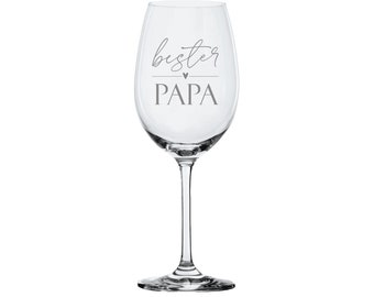 Weinglas Leonardo - Gravur bester Papa