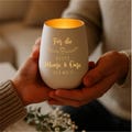 White/gold lantern - For the best mom and grandma in the world, gift idea glass lantern, personalized gift for Mother's Day & birthday