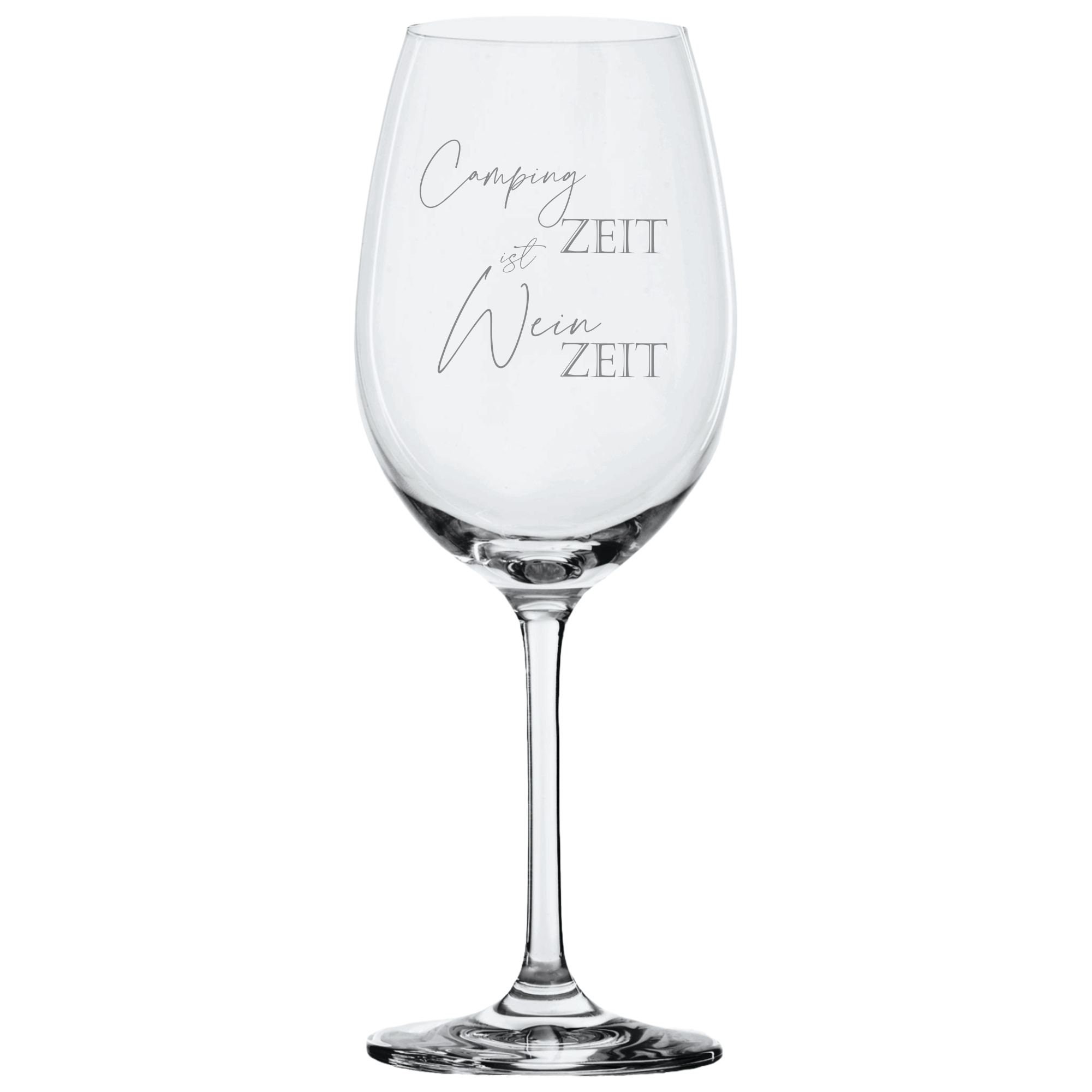 Weinglas Leonardo - Camping Zeit ist Wein Zeit