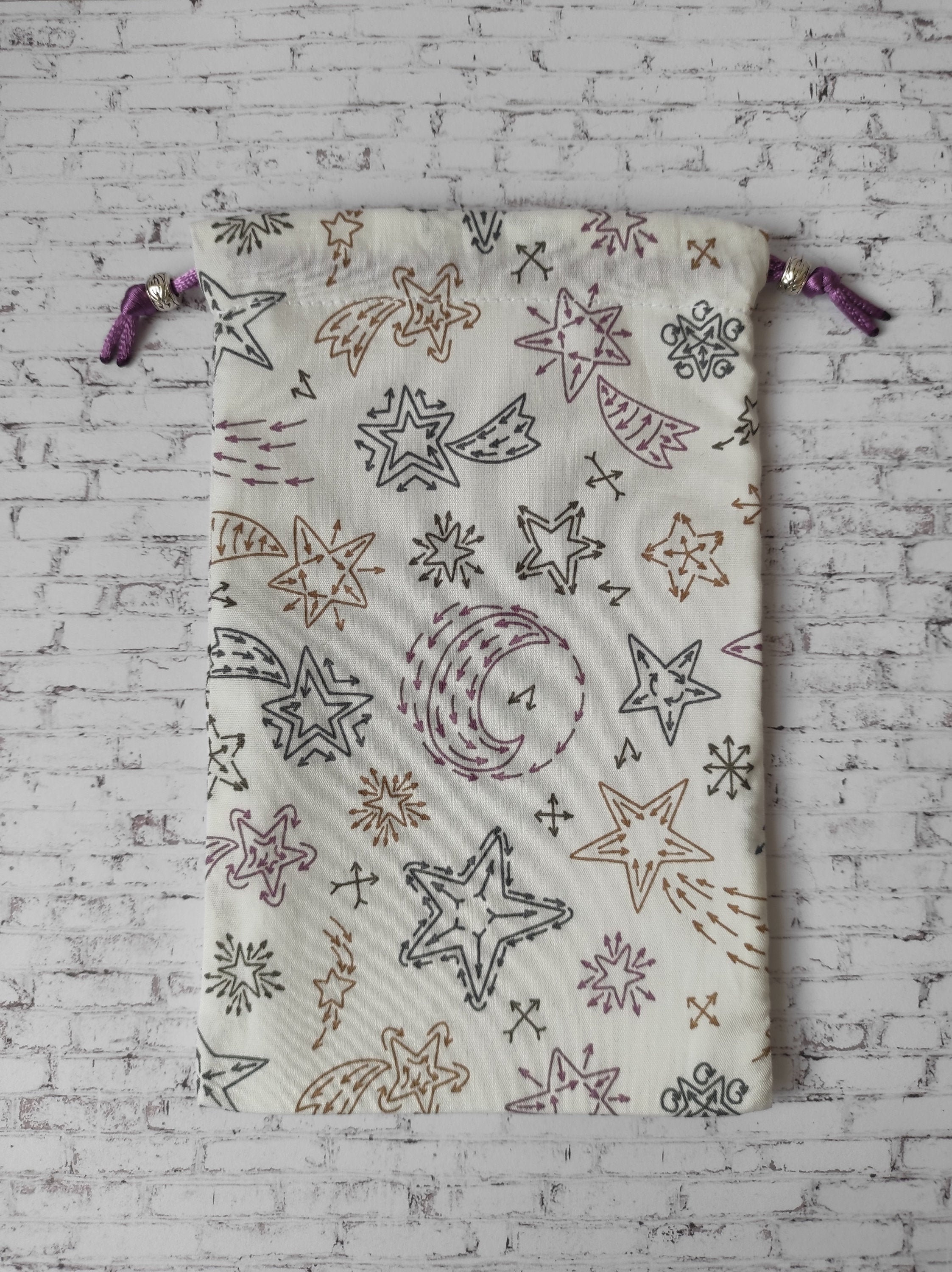 Pochon Tarot/Oracle - Étoiles et Lunes