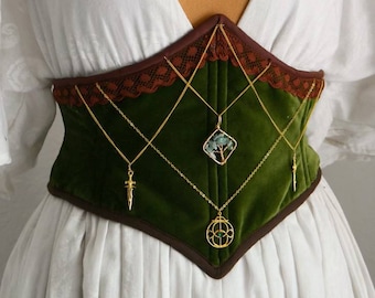 Aelin Galathynius corset belt, Throne of Glass inspired waist corset