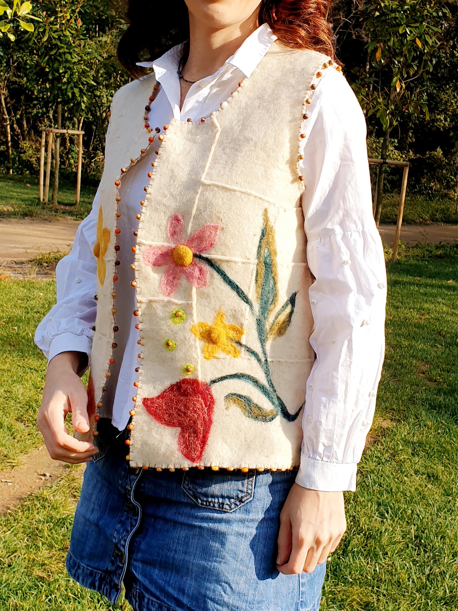 Felt wool felt clothing waistcoat handmade vest felting Etsy