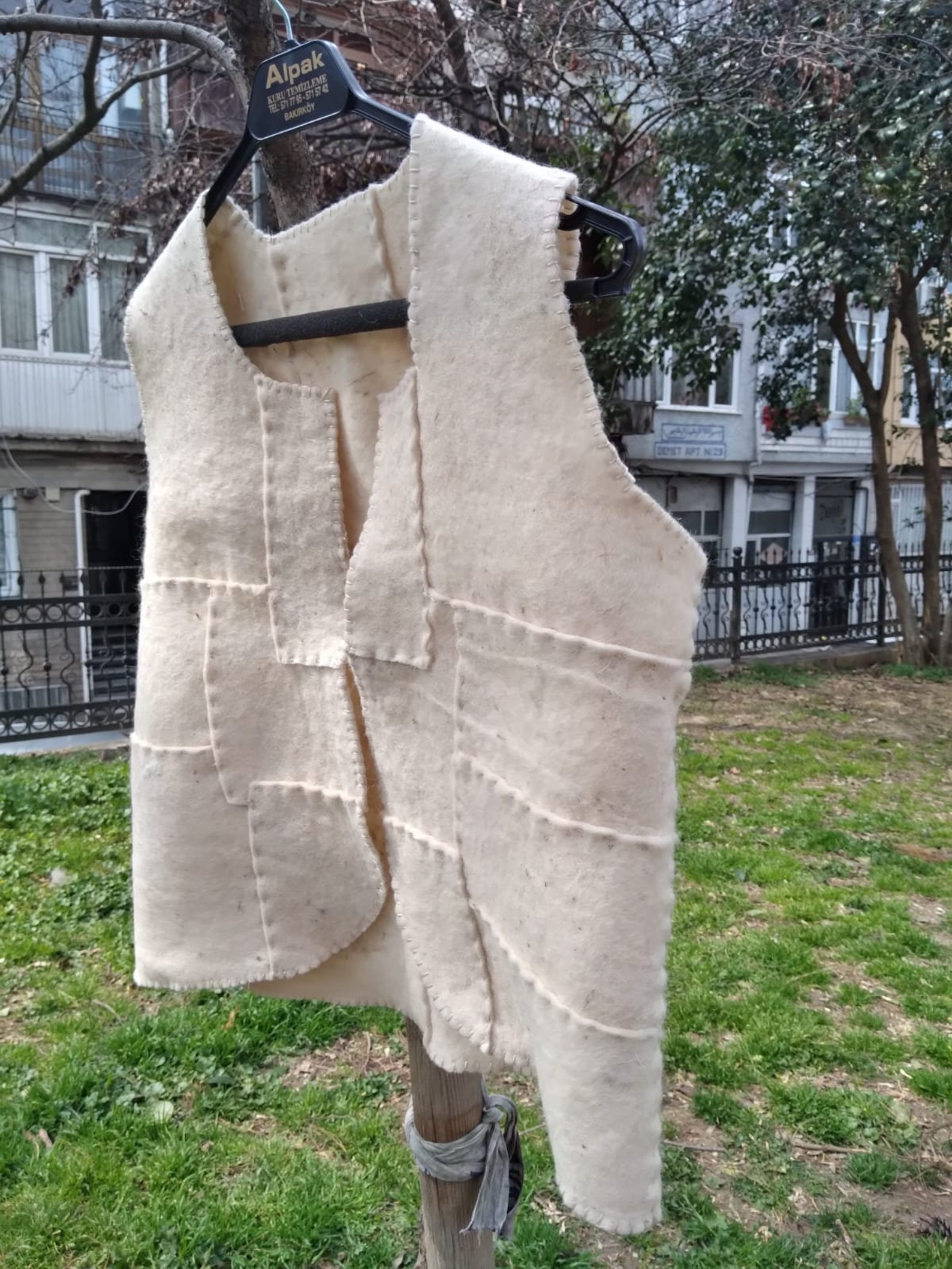 Felt wool felt clothing waistcoat handmade vest felting Etsy