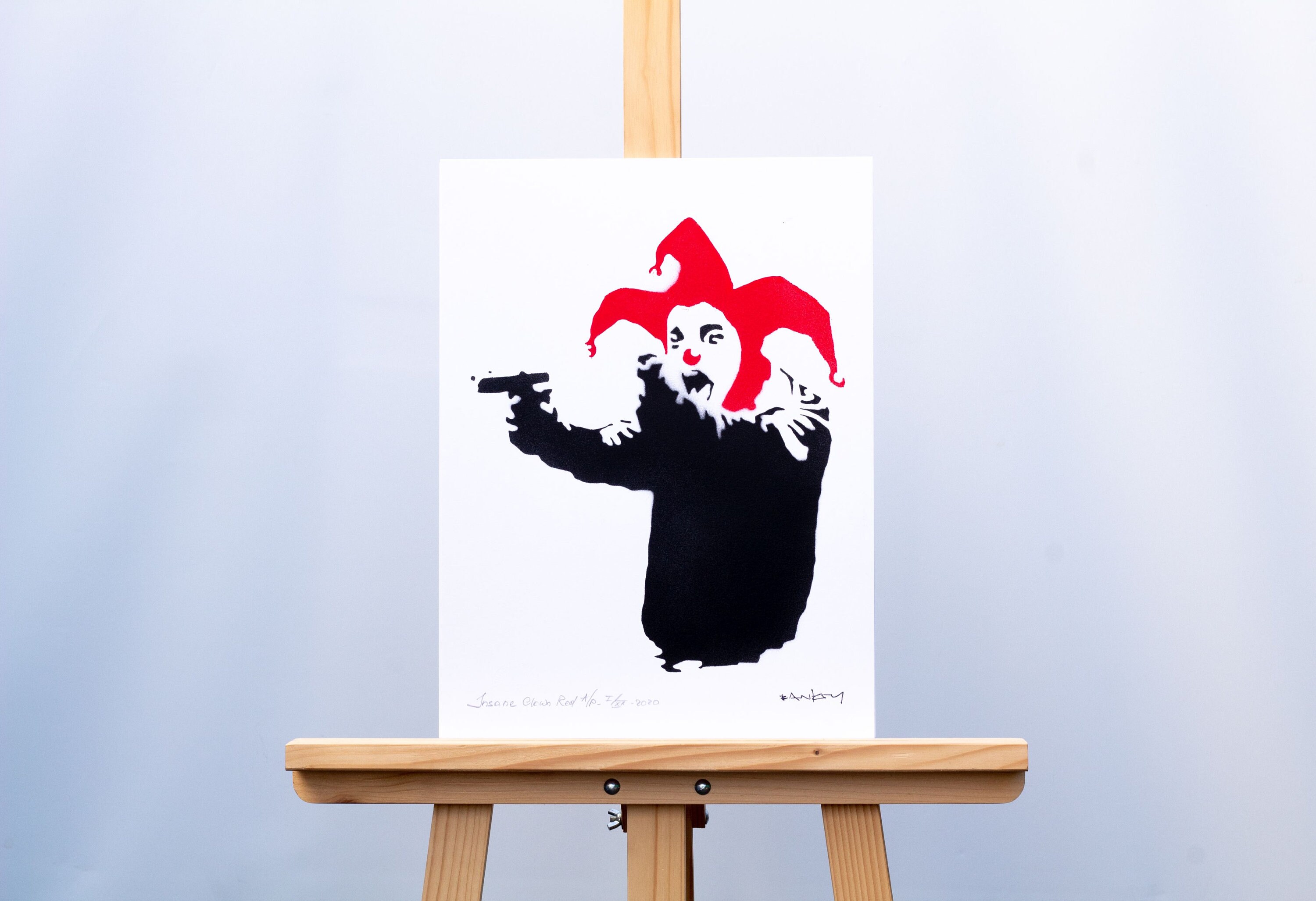 バンクシー ポスター banksy オリジナル Clown KYNE Banksy バンクシー Clown ポスターの販売 ー NOISEKING ノイズキング