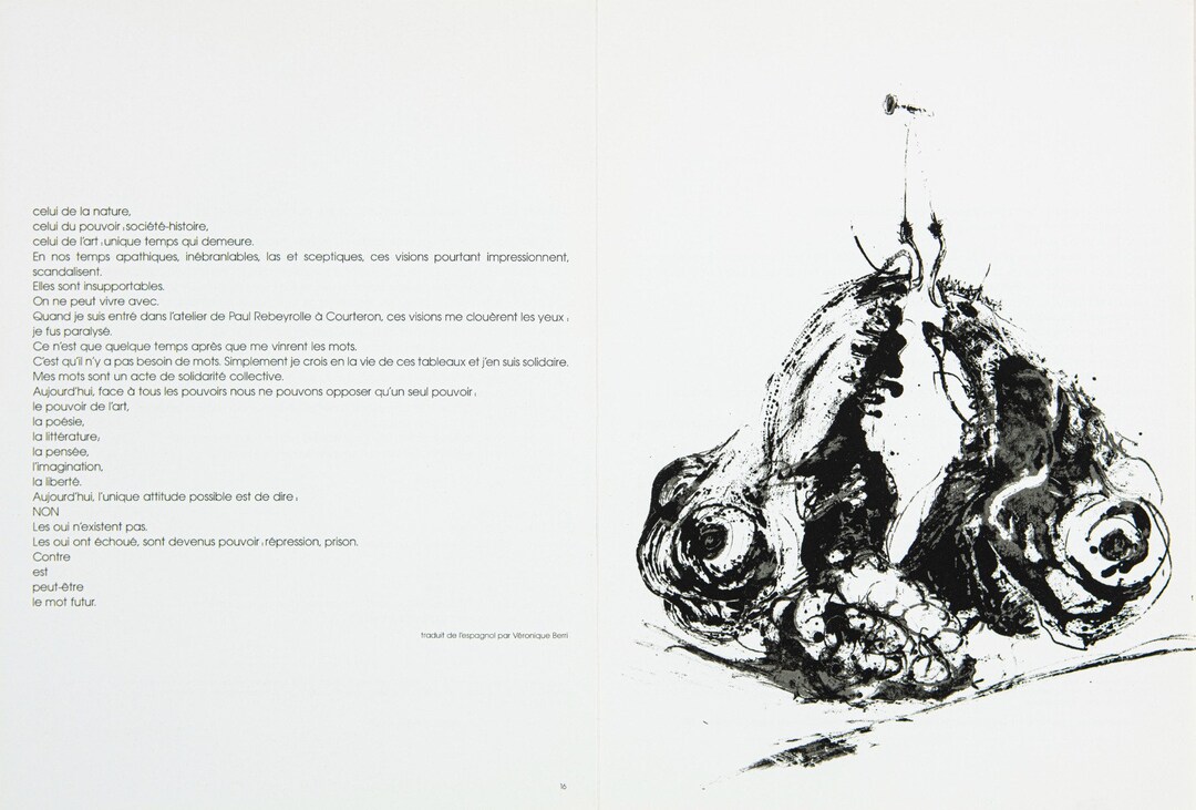 Paul Rebeyrolle - Derriere Le Miroir No. 219 - 1976 - Etsy