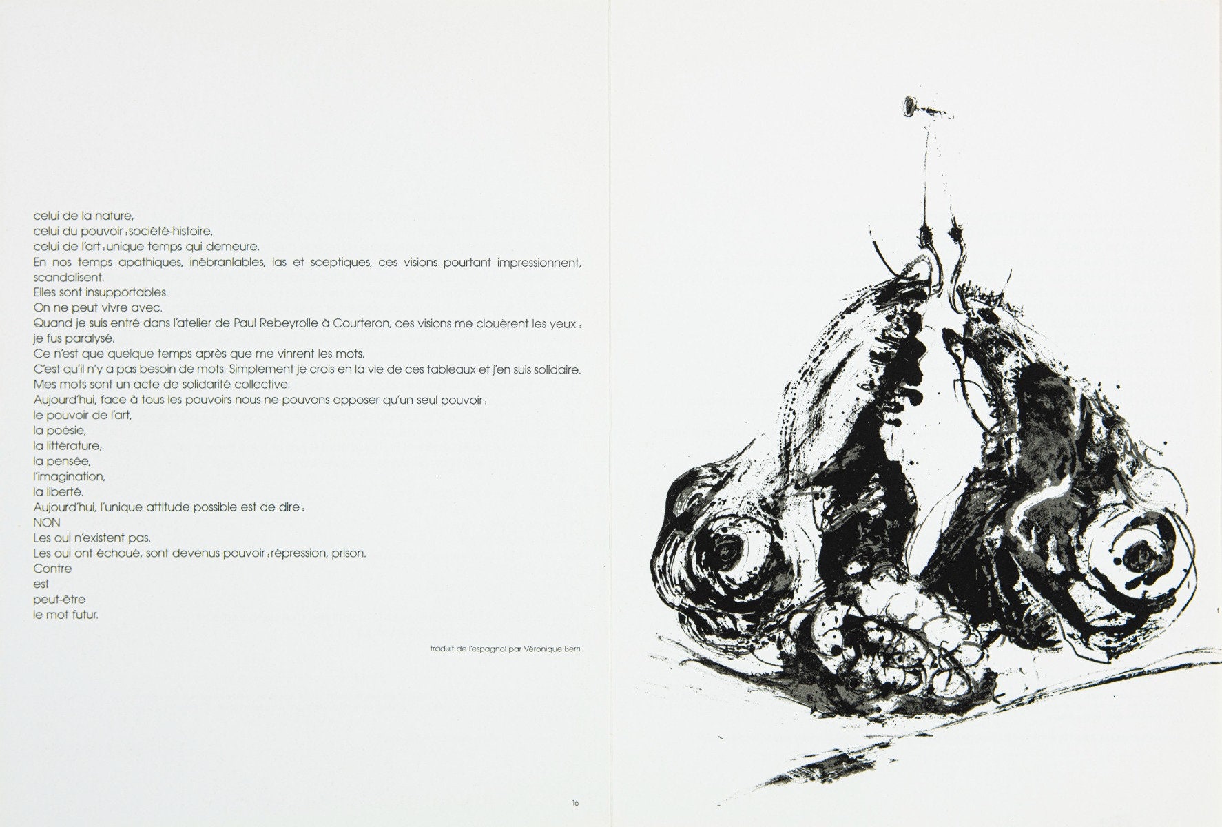 Paul Rebeyrolle - Derriere Le Miroir No. 219 - 1976 - Etsy