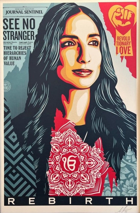 Shepard Fairey - Rebirth - Hand Signed - Etsy