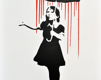 Banksy, after - Stencil / Spray.