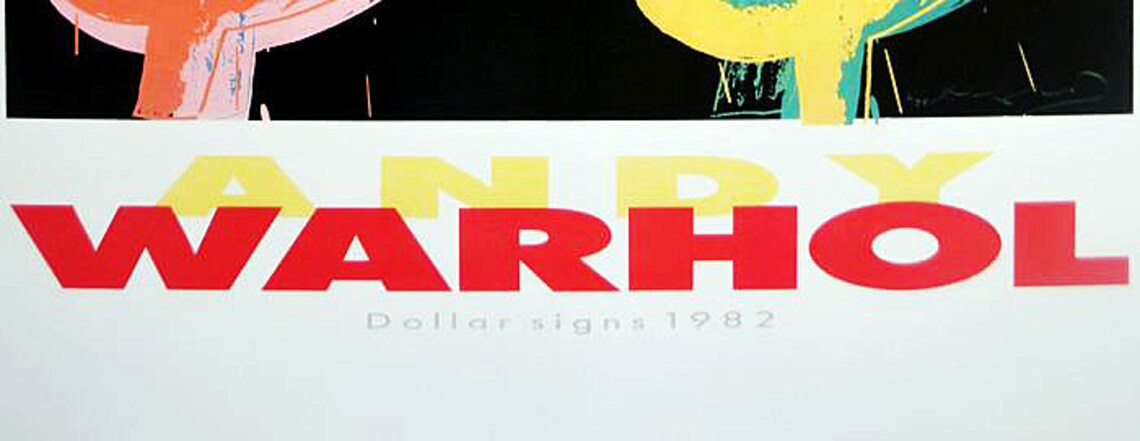 Andy Warhol - Poster - Dollar Sign - Etsy