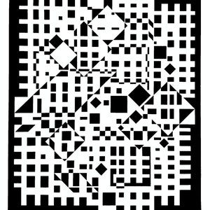 Vasarely, Victor - podpisany ręcznie. Sitodruk - podpisany ręcznie zdjęcie 1