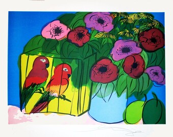 Ting, Walasse  - Hand-Signed. Lithograph