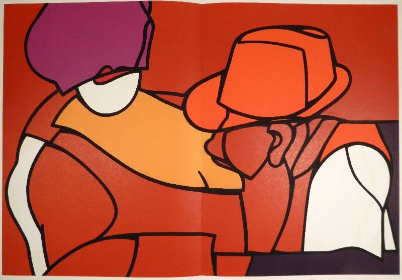 Valerio Adami - Derriere Le Miroir No. 220 - 1976 - Etsy