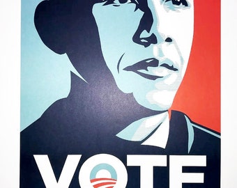 Wahlkampfplakat - Vote Obama '08 - Barack Obama 2008