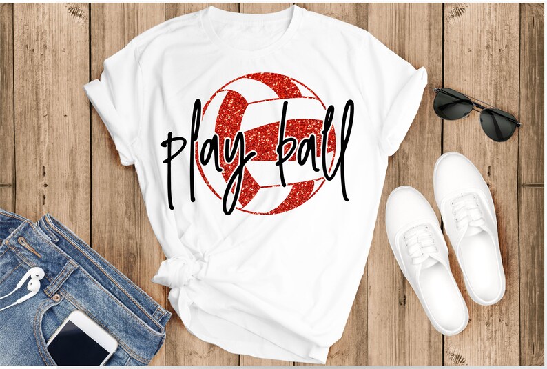 Sports SVG Play ball svg Digital download Play DXF Volleyball Play Ball svg Cricut file Game day Volleyball svg Iron on transfer