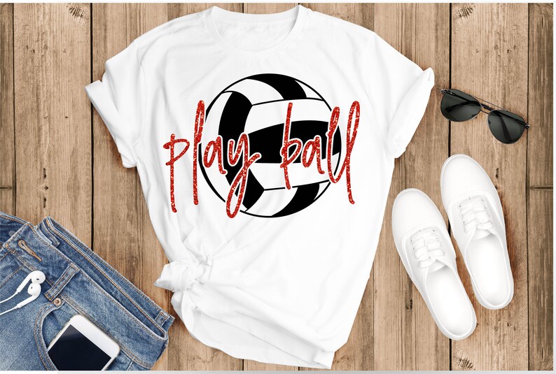 Sports SVG Play ball svg Digital download Play DXF Volleyball Play Ball svg Cricut file Game day Volleyball svg Iron on transfer