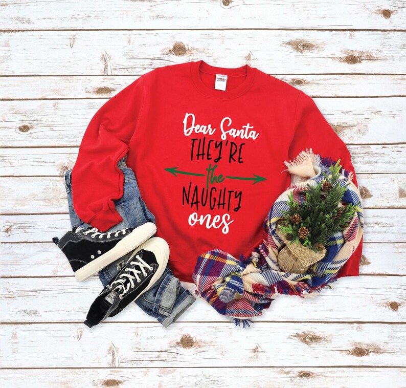 They are the naughty ones SVG Funny Xmas svg Xmas silhouette Christmas cut file Christmas cricut Santa svg Funny digital cut file