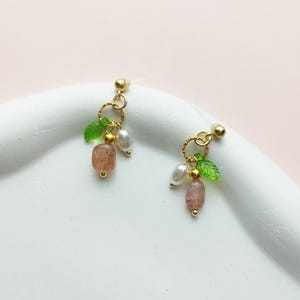 Small Dark Pink Crystal Beads, Hypoallergenic Earrings, plastic earrings, Earrings For Sensitive Ears, drop Earrings, Sold by Pair