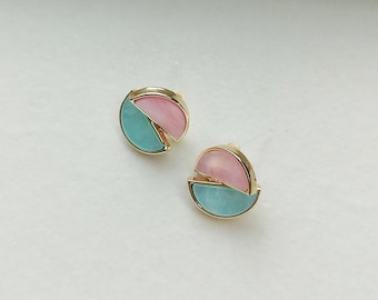 Twist Design Earrings, Hypoallergenic, Plastic Earrings, Suitable for Sensitive Ears
