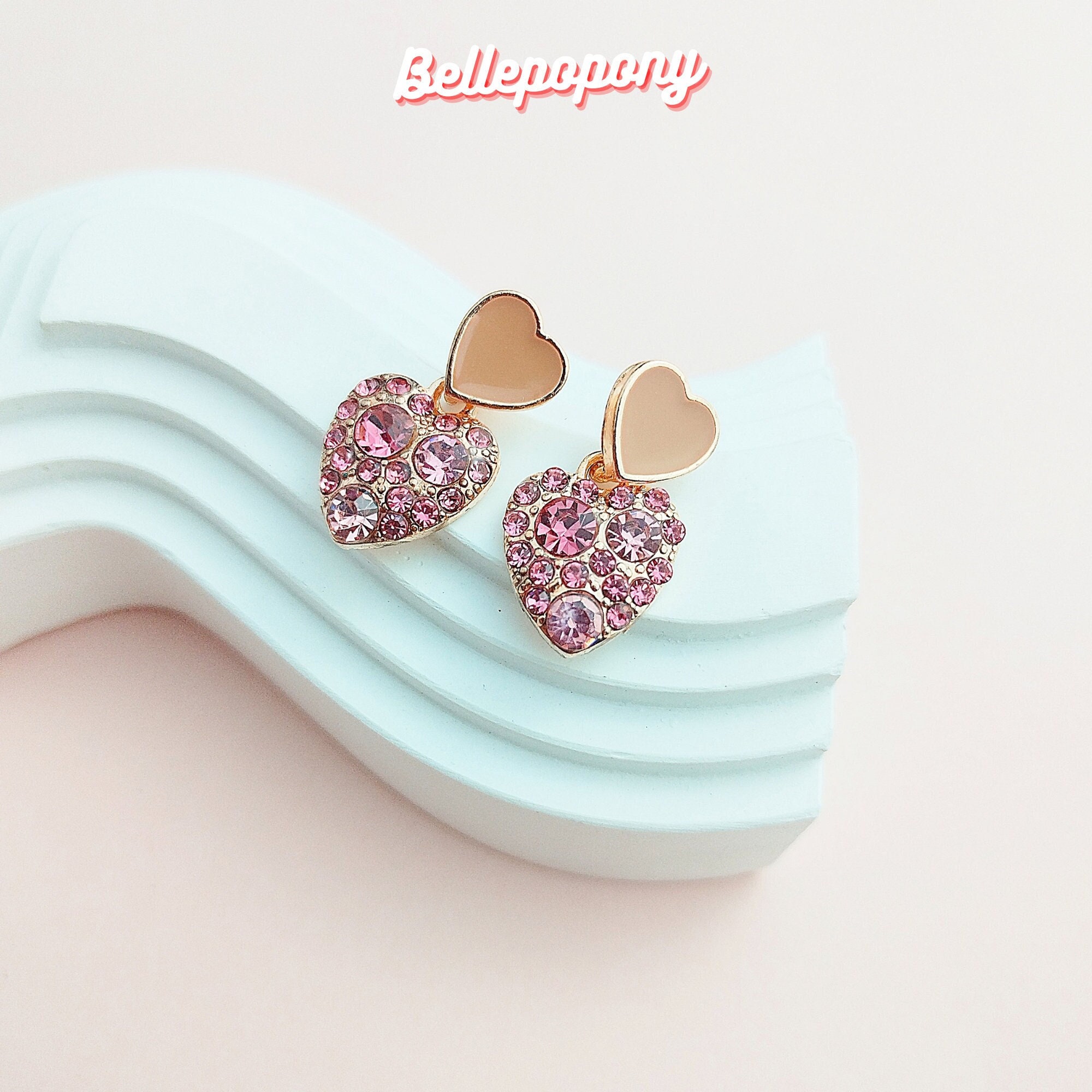 Donut Studs Hypoallergenic Earrings for Sensitive Ears Made with Plastic Posts Pink