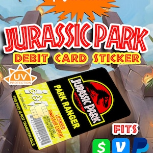 Jurassic Park Ranger Pass Aufkleber