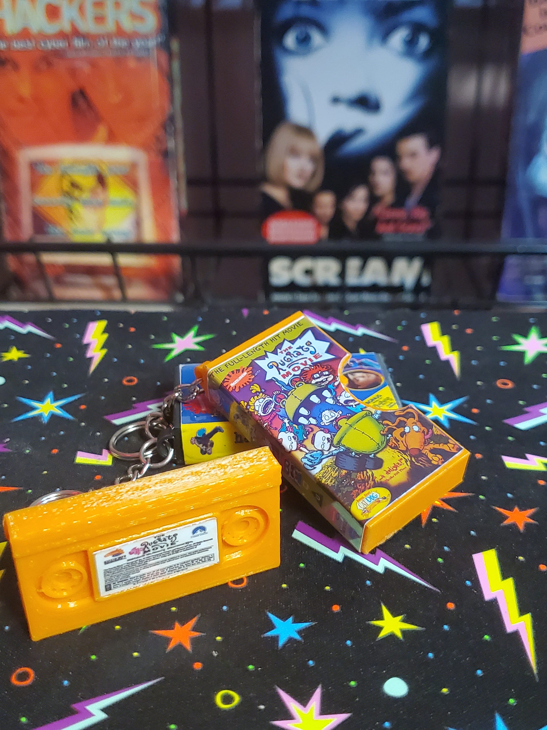 Mini VHS Keychain With Removable Tape Etsy