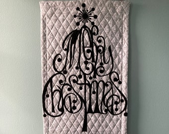 Quilted Weihnachtswandbehang