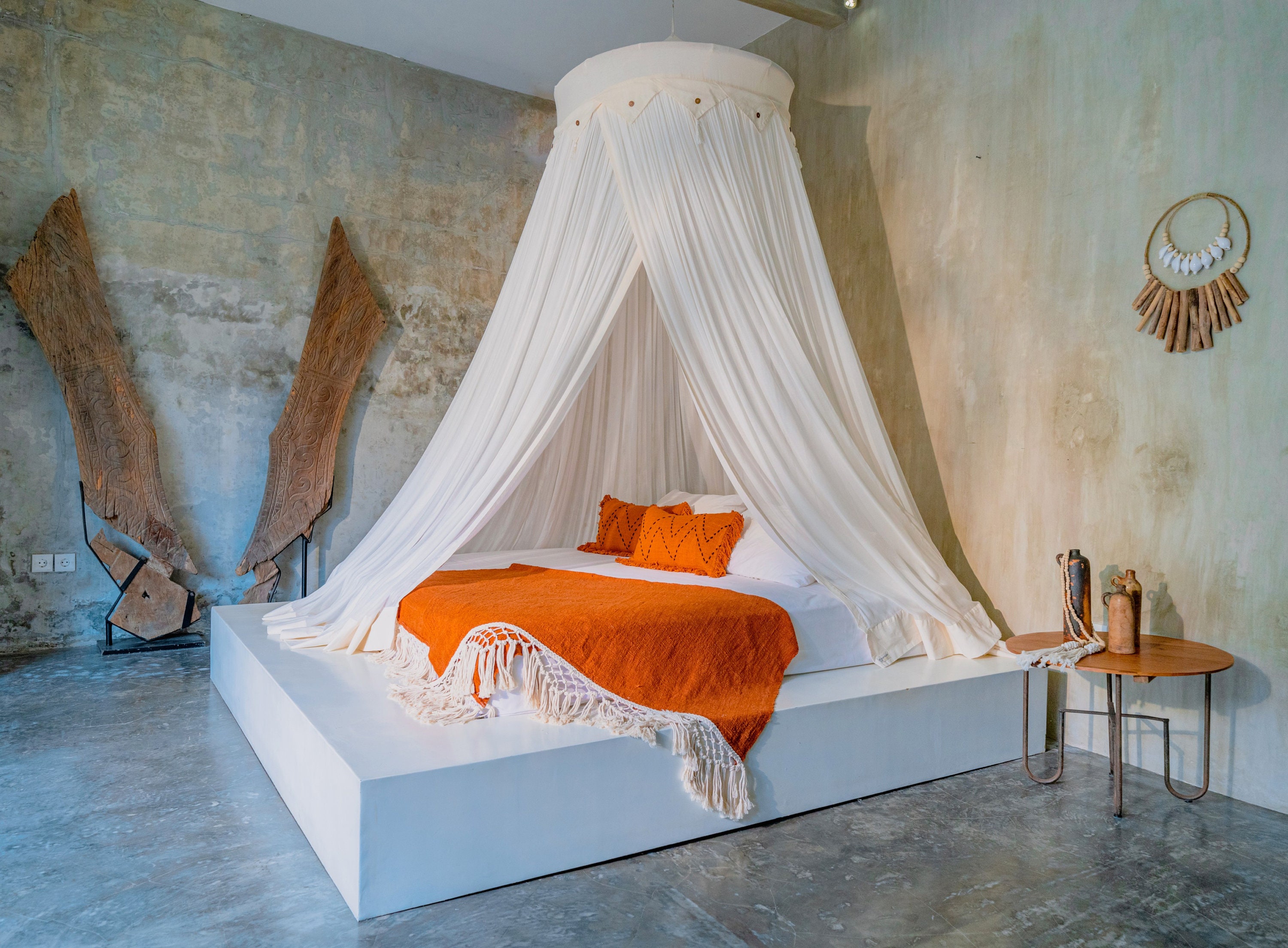 Bed Canopy King Size by Bambulah Handmade in Bali Organic Cotton