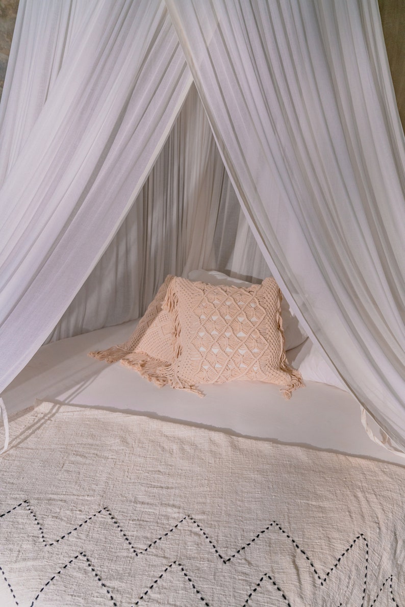 Organic Cotton Bed Canopy for Double Bed by Bambulah® Etsy