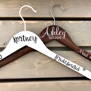 Acrylic Named Wedding Hangers