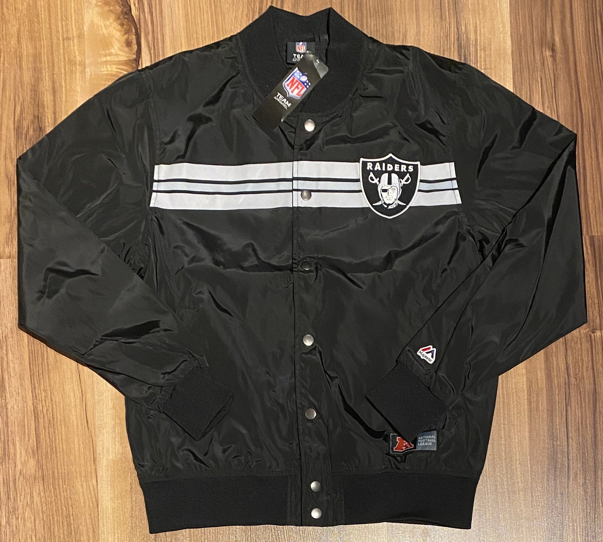 Black/Grey Satin Starter Las Vegas Raiders The Tradition II Jacket - Jackets  Masters