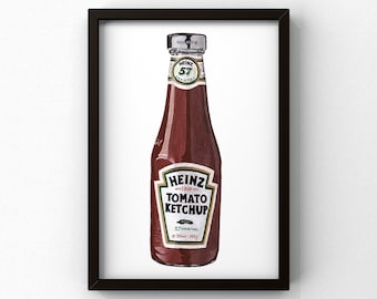 Tomato Ketchup Edition Limitée Giclée Fine Art Print