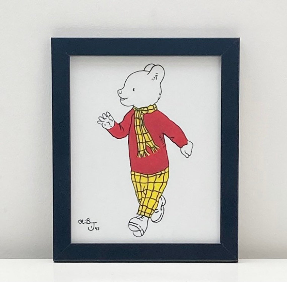 Rupert Bear Limited Edition Giclée Fine Art Print Etsy UK