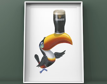 Guinness Toucan Limited Edition Giclée Fine Art Print