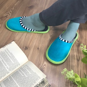 50th Birthday Gift for Men, Cosy Fleece Winter Slippers for Men, No SLIP Indoor Slippers, house shoes for husband