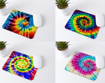 Tie-Dye Mousepads | Brighten Up Your Desk with These Colourful Tie-Dye Mousepads - Handmade Just for You!