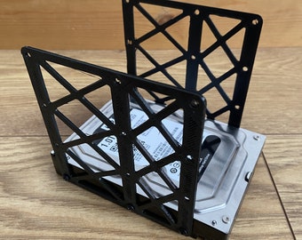 3.5 HDD Hard Drive Rack / Holder, Stand, Enclosure | Holds 4 Drives | 3D Printed