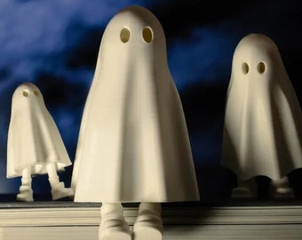 Ghost with pop out legs | Halloween Decorations | Keychains |