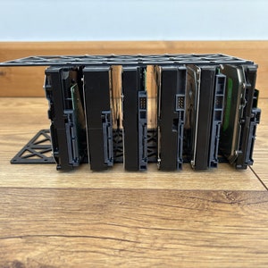 3.5 HDD Hard Drive Rack / Holder, Stand, Enclosure | Holds 8 Drives ...