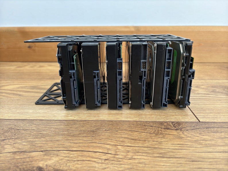 3.5 HDD Hard Drive Rack / Holder, Stand, Enclosure | Holds 8 Drives ...