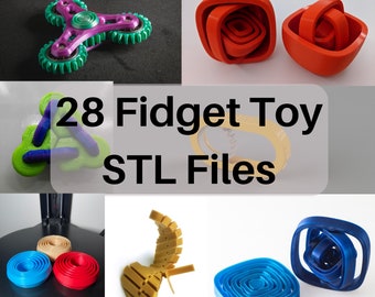 25+ Fidget Toy STL Files | 3D Printing Files | 28 3D Models | 3D Printer Files