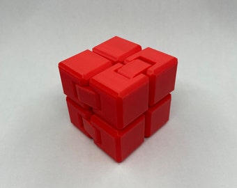 Fidget Cube, Infinity Cube, Stress Reliever, 3D Printed, Desk Toy, Stocking Filler, Sensory Toy