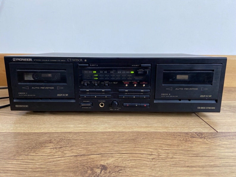 PIONEER CTW350R Stereo Double Cassette Deck Belts Serviced Etsy UK