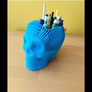 Skull Planter STL File PACK and Pencil Pot 3D Print Models | for 3D printing | Digital file | 18 Total Files image 5