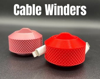 2x Cable Winders | Cable Storage Solutions | Tidy Cables | Home and Office Organisation and Storage