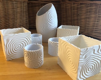 Wavy Vases, Pots, Number's & Letters STL Files | 3D Files | 3D Printing