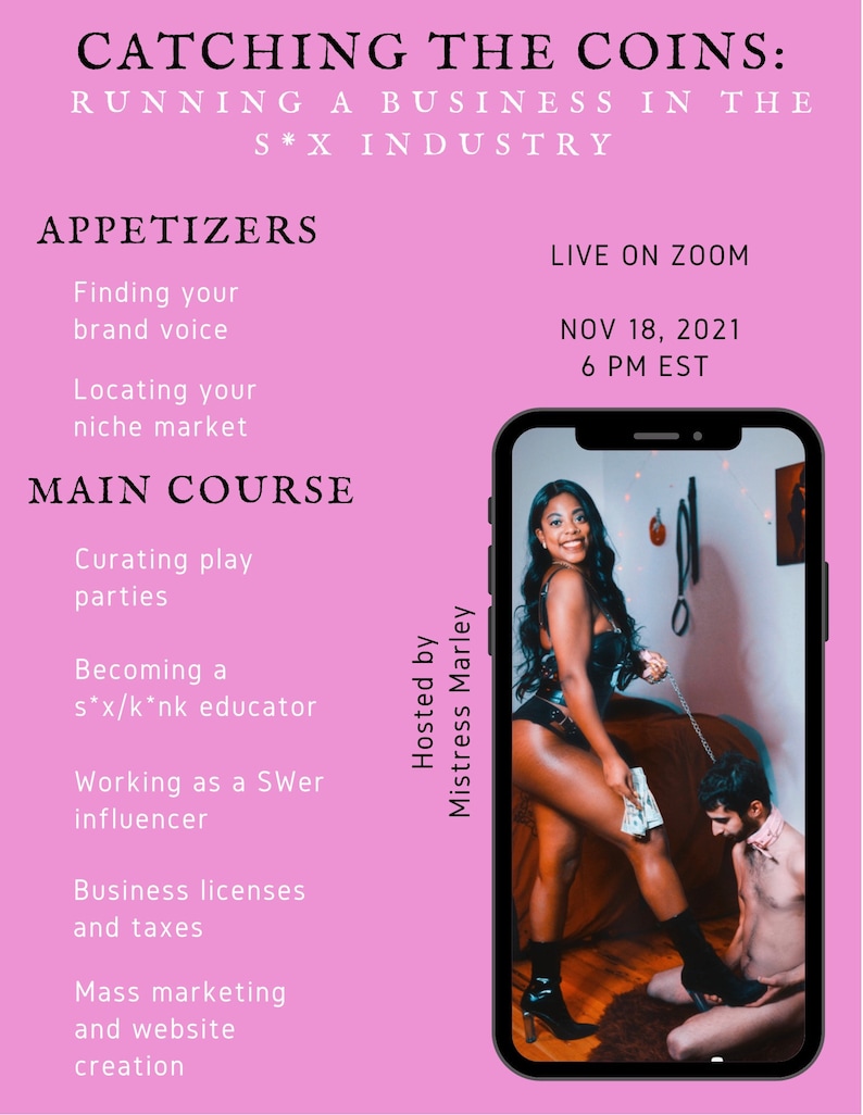 Catching the Coins: Running a Business in the Kink Industry Virtual Course Download image 1