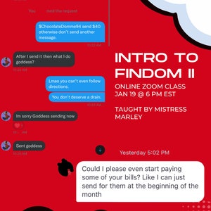 Intro to Findom - Zoom + Powerpoint